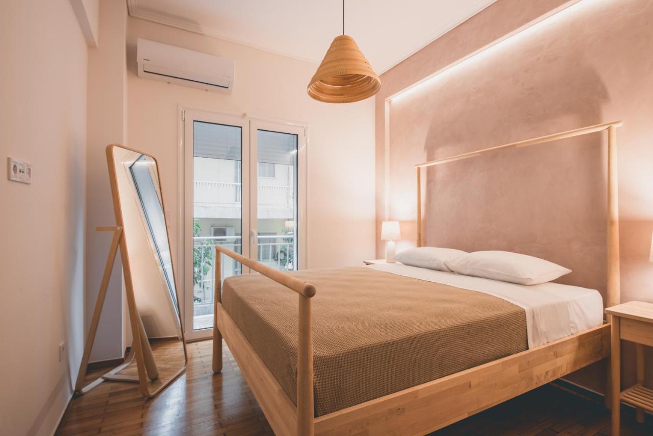 90M2 Luxury Apartment In The Heart Of Athens - Living Stone Sunstone Exterior photo