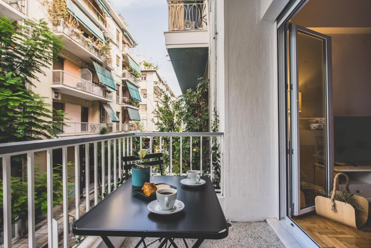 90M2 Luxury Apartment In The Heart Of Athens - Living Stone Sunstone Exterior photo